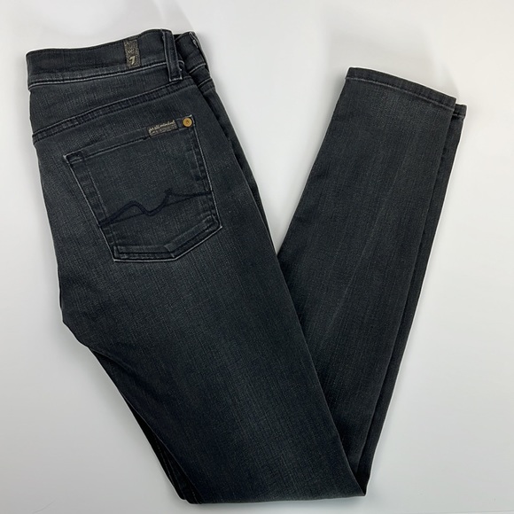 7 For All Mankind⎮The Skinny⎮W28 L31⎮Grey⎮EUC - Picture 4 of 15